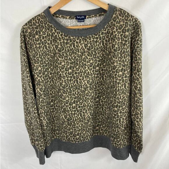 Splendid Animal Print Pullover Sweater size medium - Picture 1 of 5